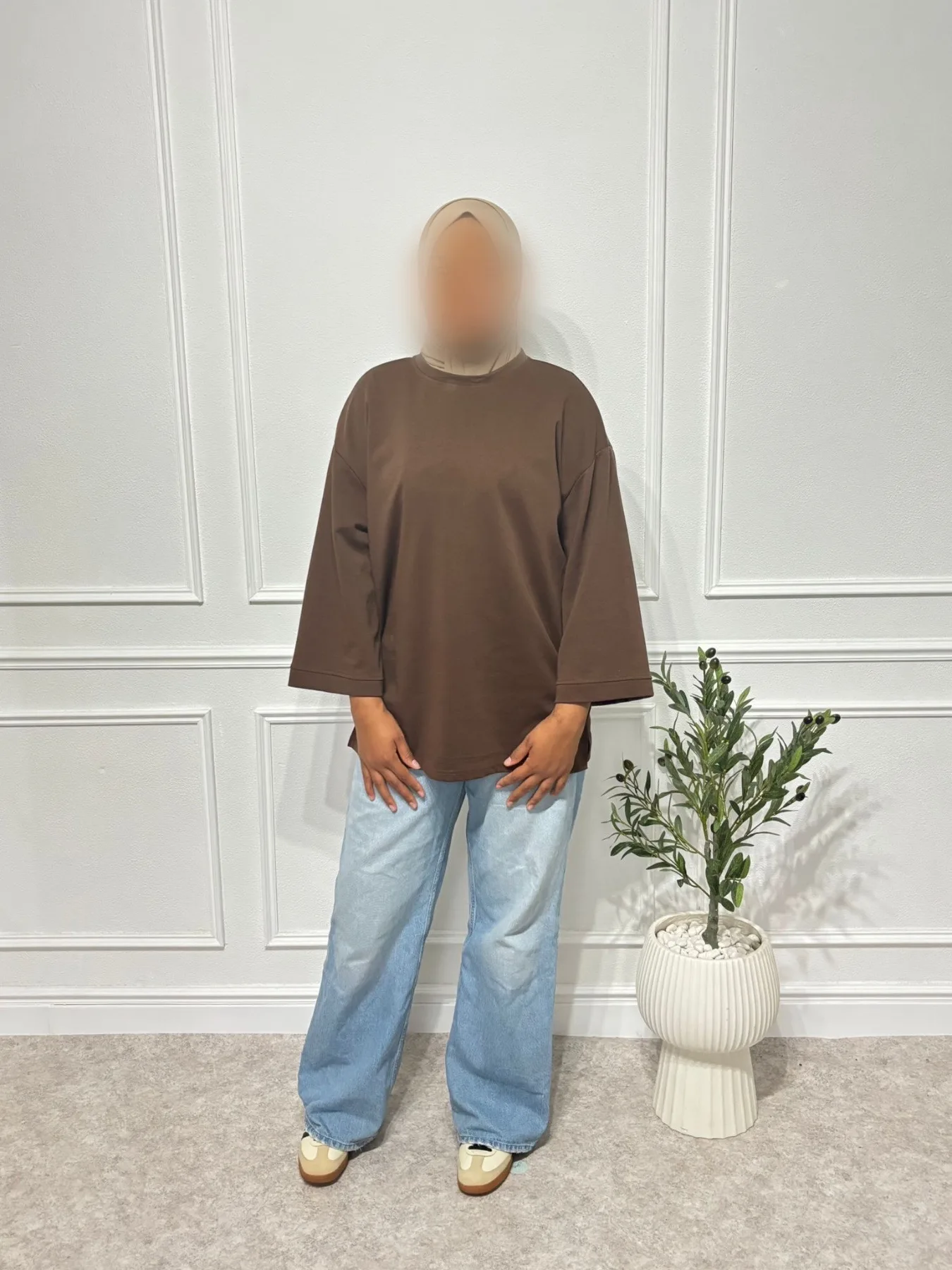 Longsleeve Élise — Bruin